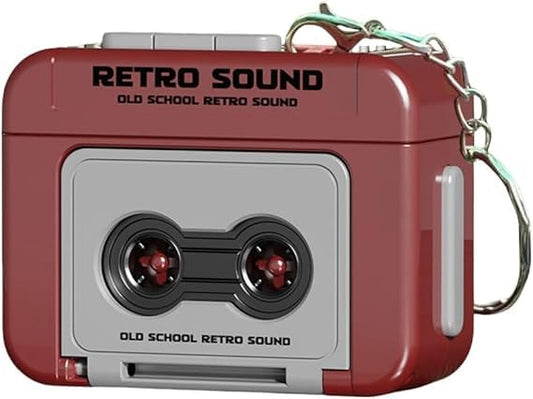 Mistazzo Mini Retro Cassette Tape Recorder Keychain Audio Player