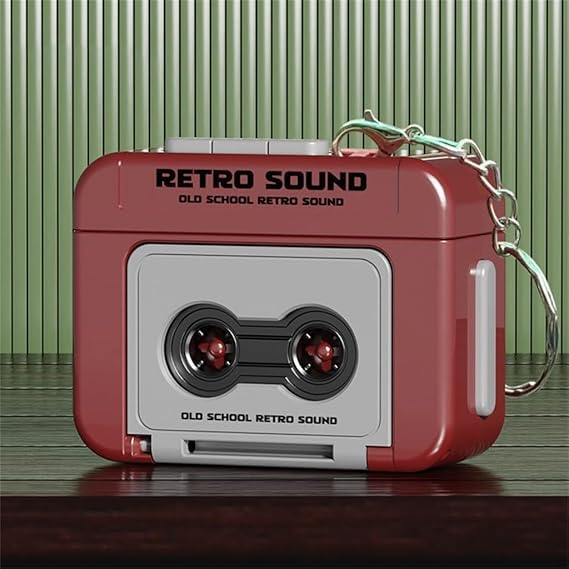 Mistazzo Mini Retro Cassette Tape Recorder Keychain Audio Player