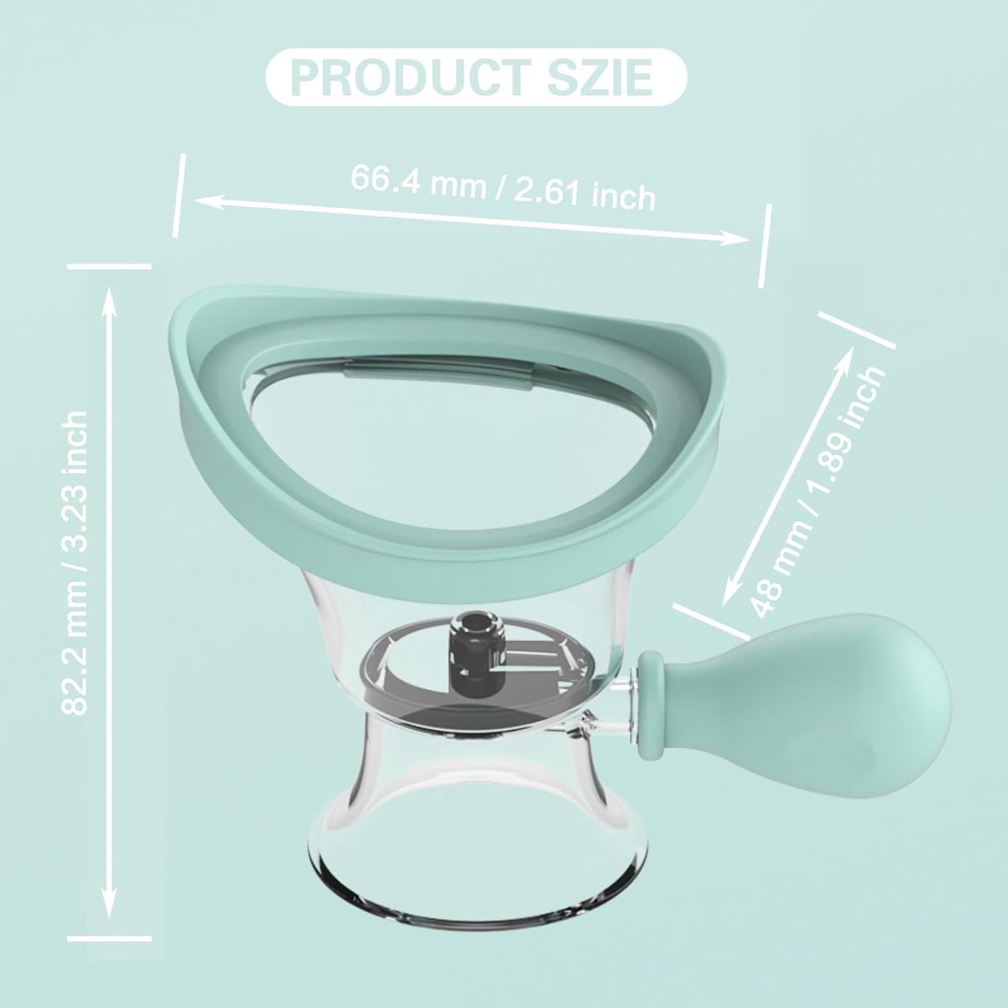 Eye Wash Cup, portable Eye Washer Silicone Air Pressure Eye Cleaning Cup