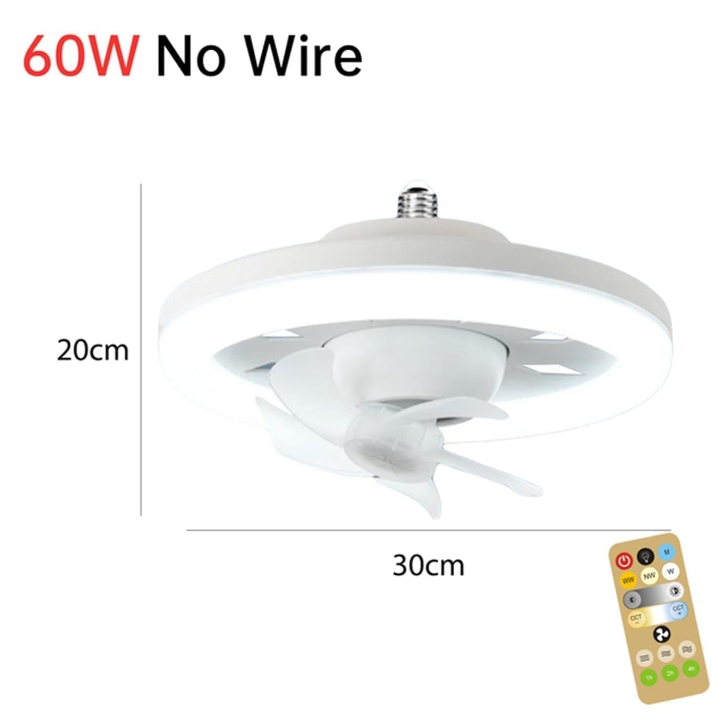 Multi Functional Fan With LED Light