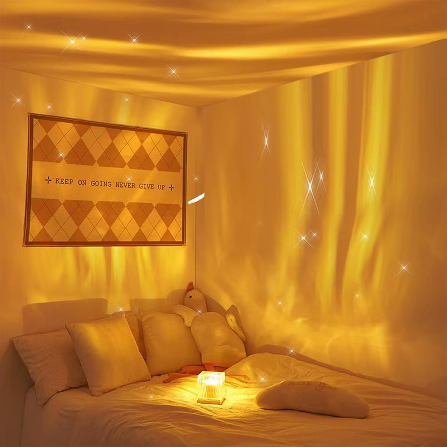 DOCAT 3D Ocean Wave LED Night Light Projector 16 Colors