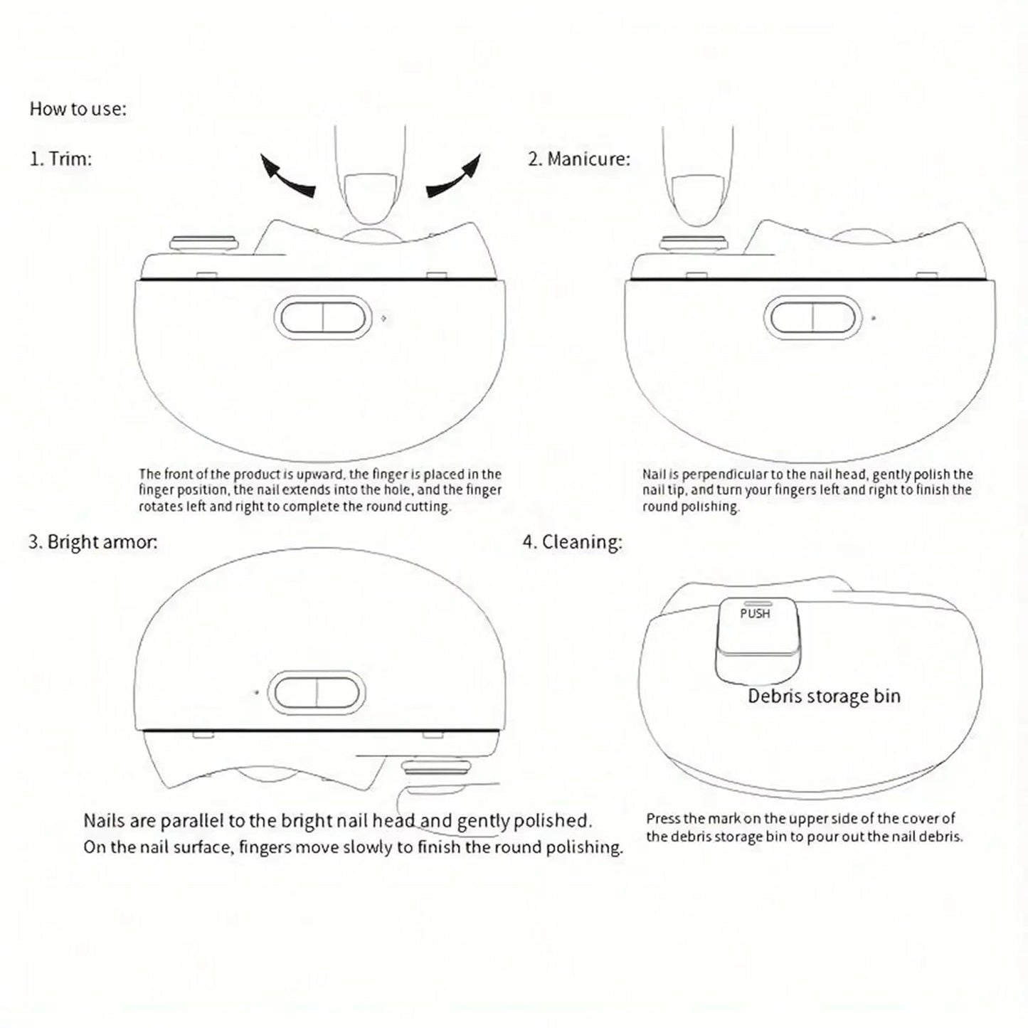 Electric Nail Cutter Baby Nail Cutter