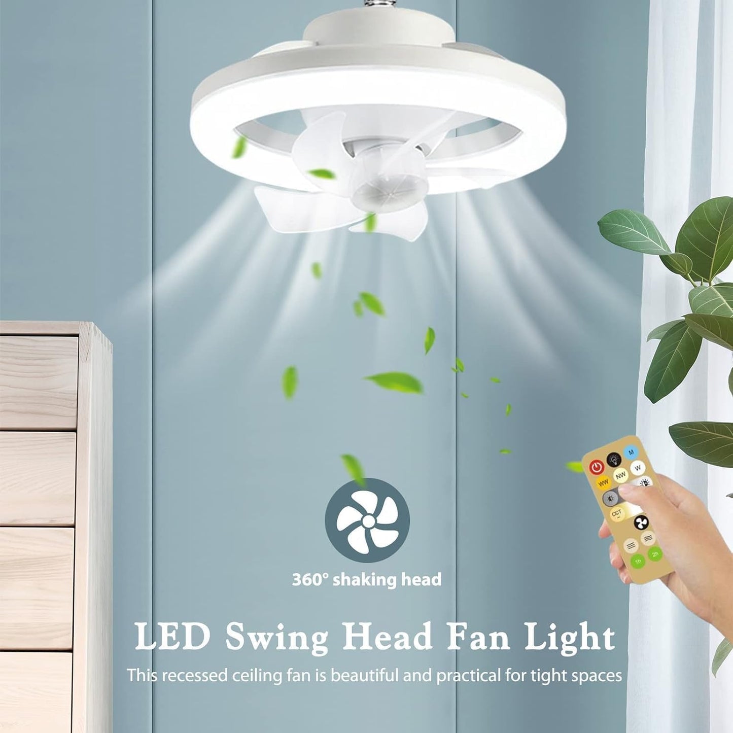 Multi Functional Fan With LED Light