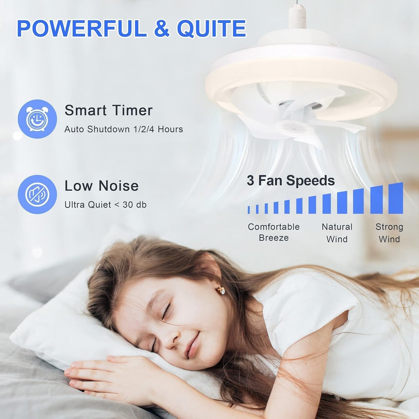Multi Functional Fan With LED Light