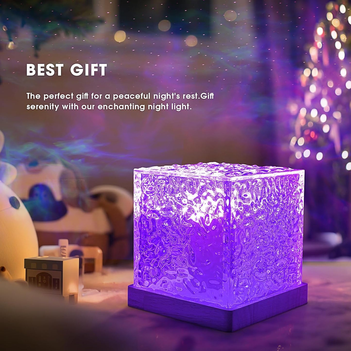 DOCAT 3D Ocean Wave LED Night Light Projector 16 Colors