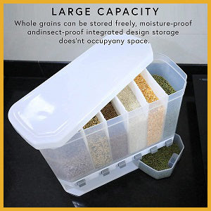 WALL MOUNTED CEREAL FOOD DISPENSER 6 GRID