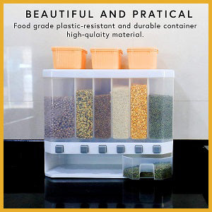 WALL MOUNTED CEREAL FOOD DISPENSER 6 GRID